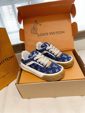 LV 26S TILTED SNEAKERS IN DARK BLUE MONOGRAM CANVAS