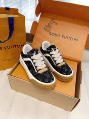 LV 26S TILTED SNEAKERS IN BLACK MONOGRAM CANVAS