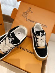 LV 26S TILTED SNEAKERS IN BLACK SUEDE