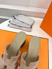 HELIA 60 SANDAL LIGHT BROWN SUEDE