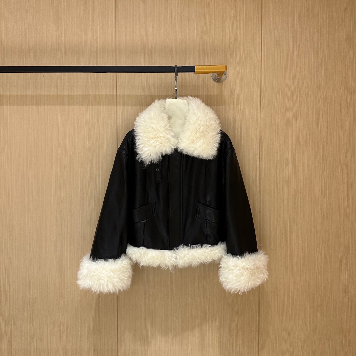 MIUMIU LEATHER DOWN JACKET STYLE 711