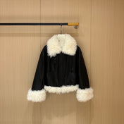 MIUMIU LEATHER DOWN JACKET STYLE 711
