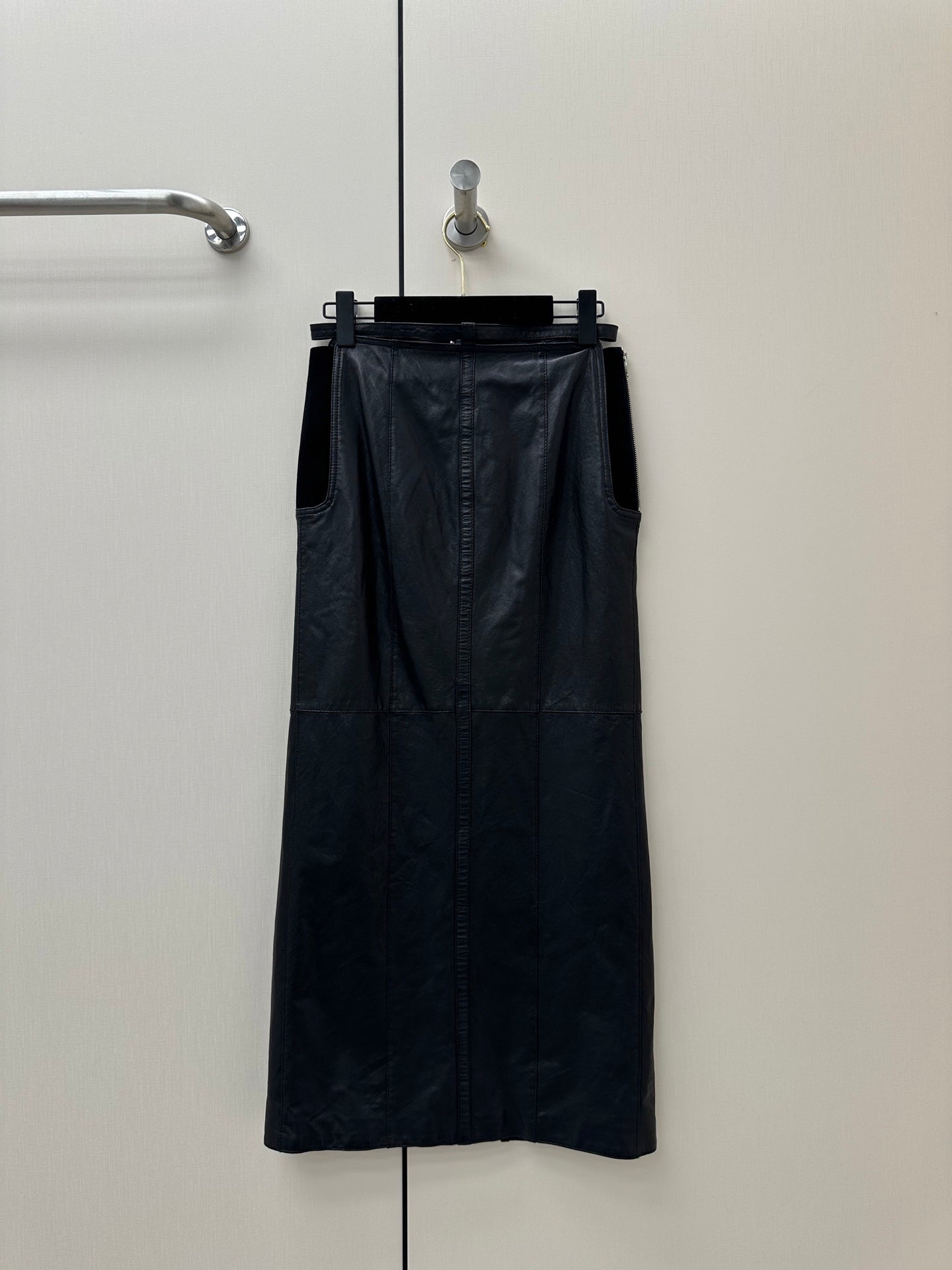 HERMES 26S LEATHER SKIRT 860