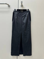 HERMES 26S LEATHER SKIRT 860