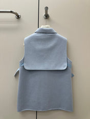 HERMES 26S SLEEVELESS JACKET 856