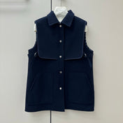 HERMES 26S SLEEVELESS JACKET 853