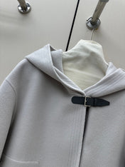 HERMES 26S CASHMERE HOODED JACKET 843