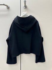 HERMES 26S CASHMERE HOODED JACKET 842