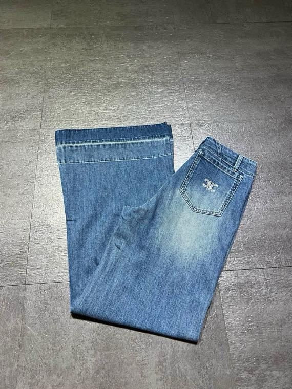 CELINE 26S HIGH-WAIST WIDE-LEG JEANS 744