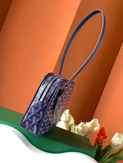 GOYA SECOND-HAND TOAST BAG 21CM NAVY BLUE CANVAS