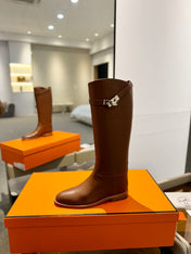 STIVALI JUMPING IN GINGERBREAD BROWN CALFSKIN